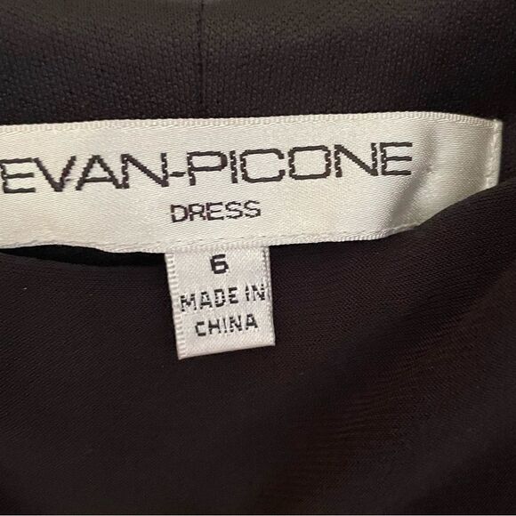 Evan-Picone Pleated Black Dress - Picture 7 of 7